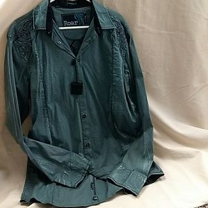 Roar mens dress shirt size xl